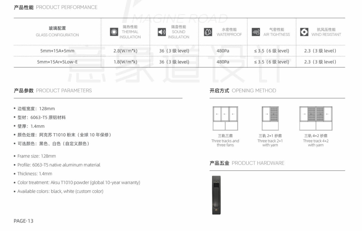 Panoramic Bridge Sliding Window​\window design\sliding glass window